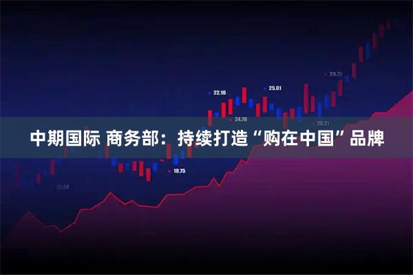 中期国际 商务部：持续打造“购在中国”品牌